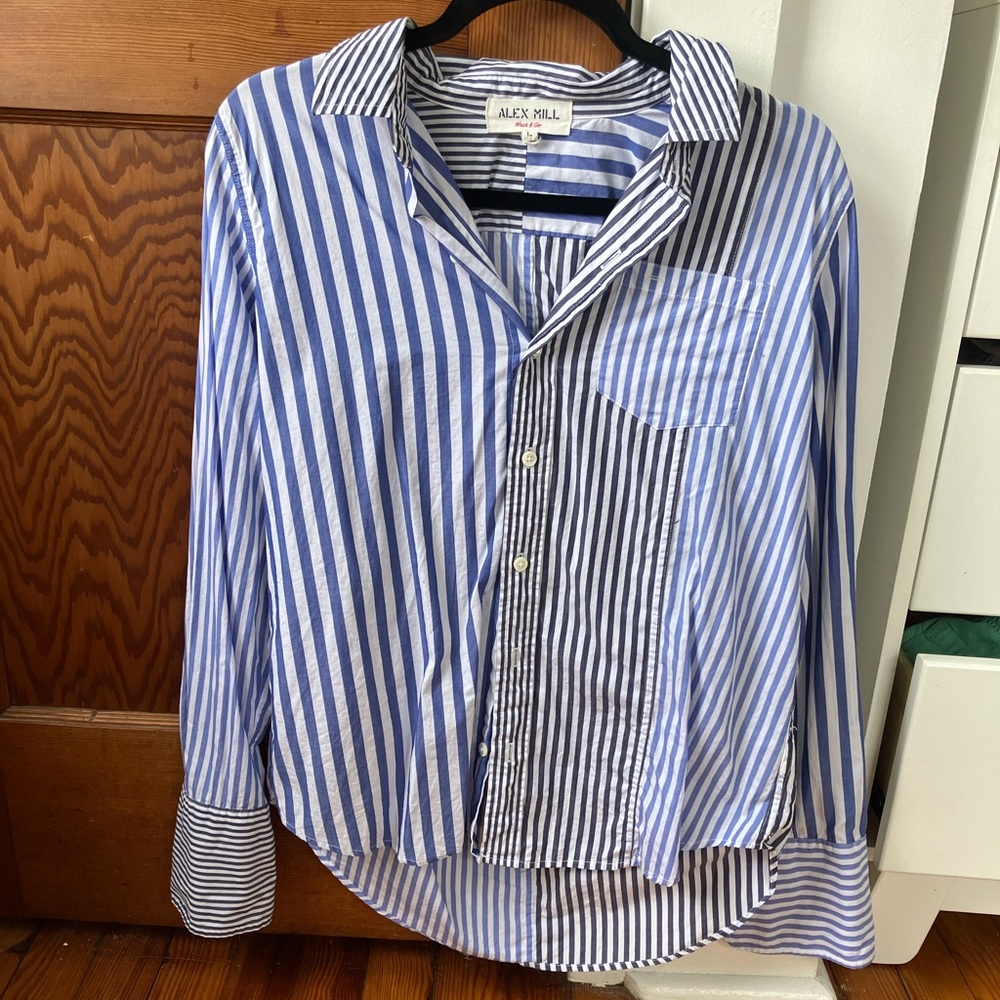 COPY - Alex Mill Striped Shirt Button Down Women’s Large